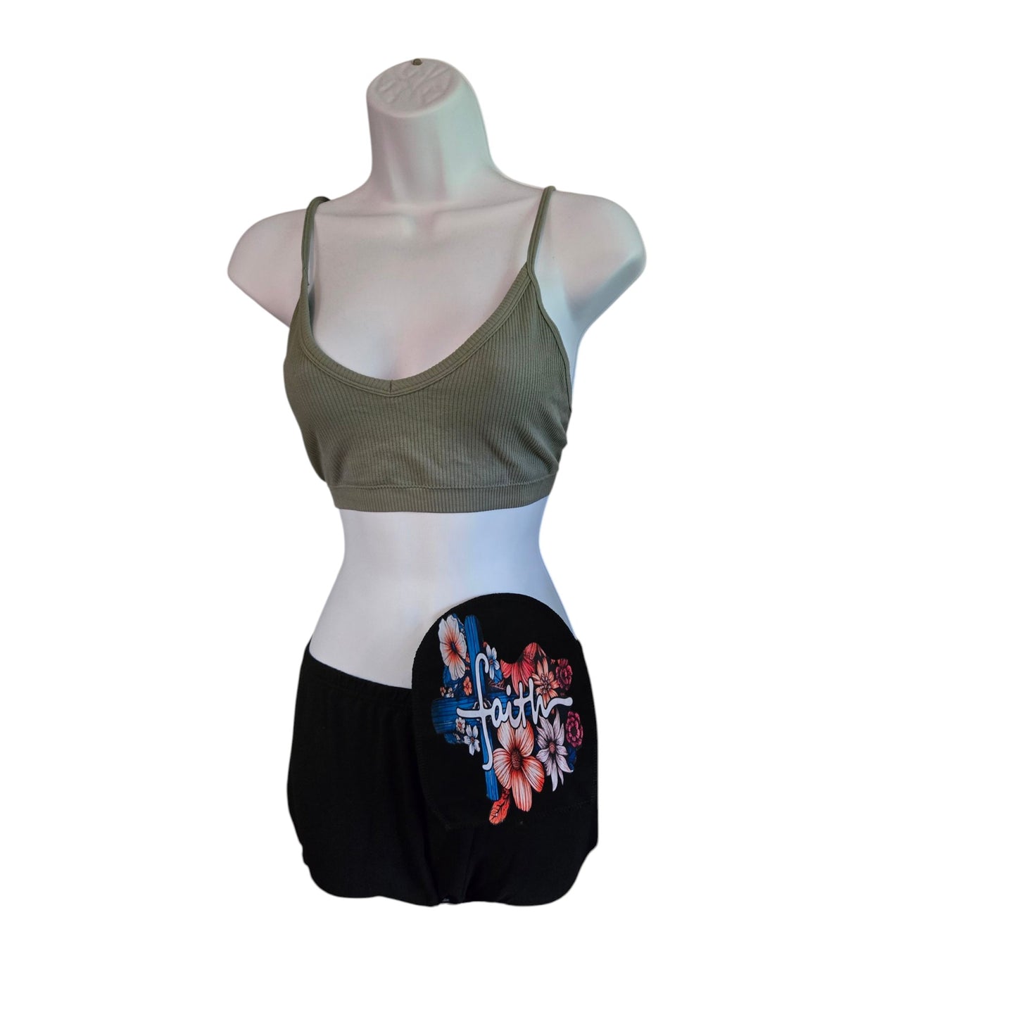 Ostomy Bag Cover-Polyester Spandex Wicking-Inner Pocket-Colostomy, Ileostomy, Urostomy Stoma Pouch Cover