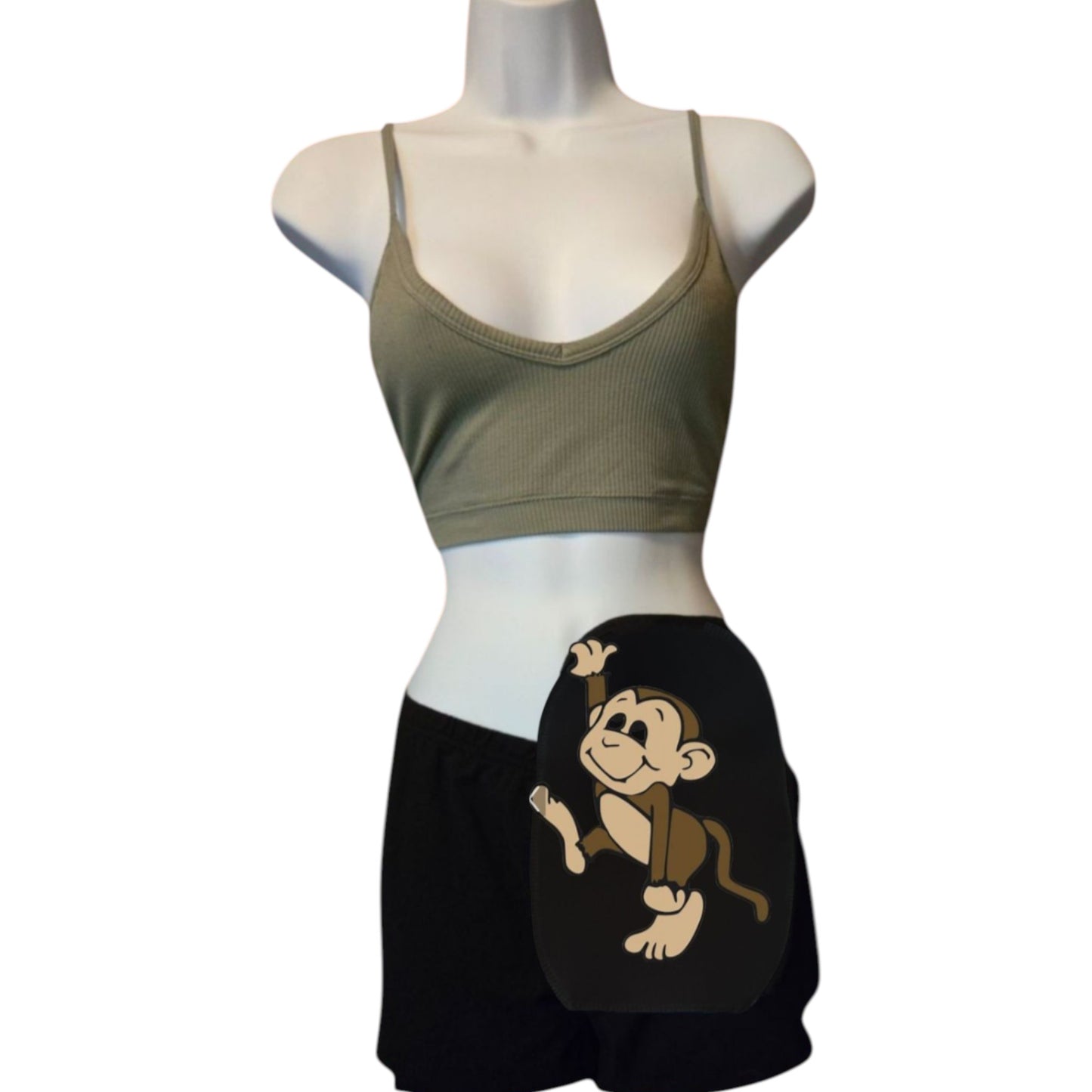 Ostomy Bag Cover-Poly-Rayon Spandex Wicking-Inner Pocket-Colostomy, Ileostomy, Urostomy Stoma Pouch Cover