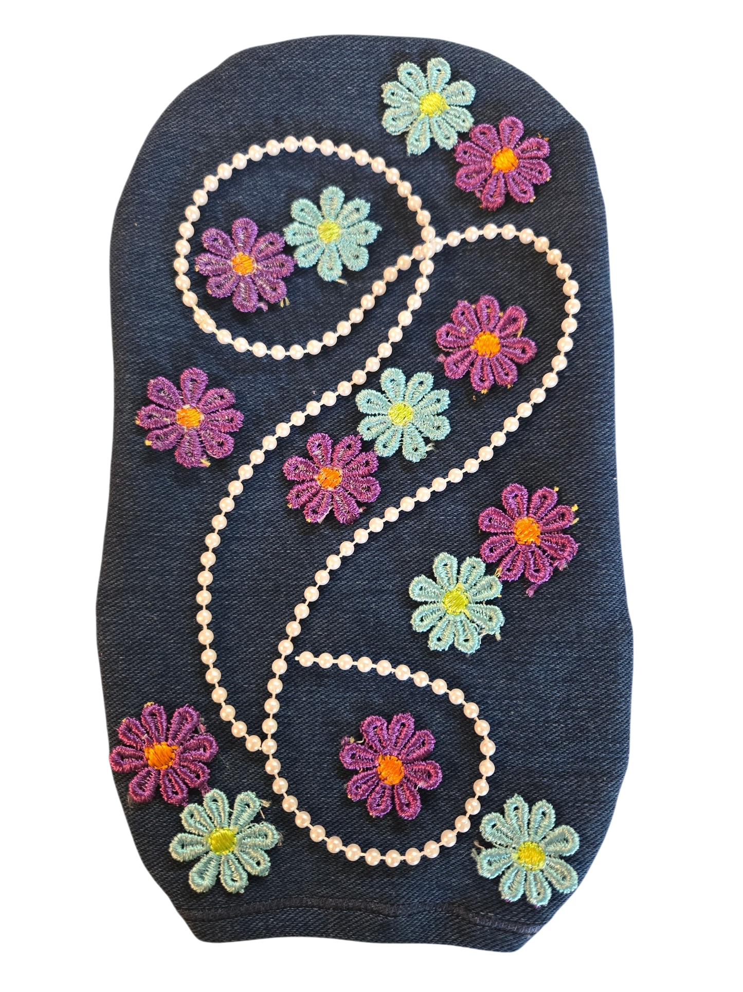 CUSTOMIZED STRETCH DENIM ADULT AND PEDIATRIC OSTOMY BAG COVER
