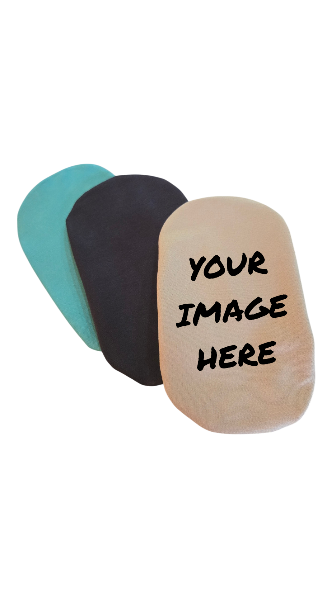 CUSTOMIZED Adult and Pediatric PLAIN SLIP ON OSTOMY BAG COVERS for YOUR UPLOADED IMAGE