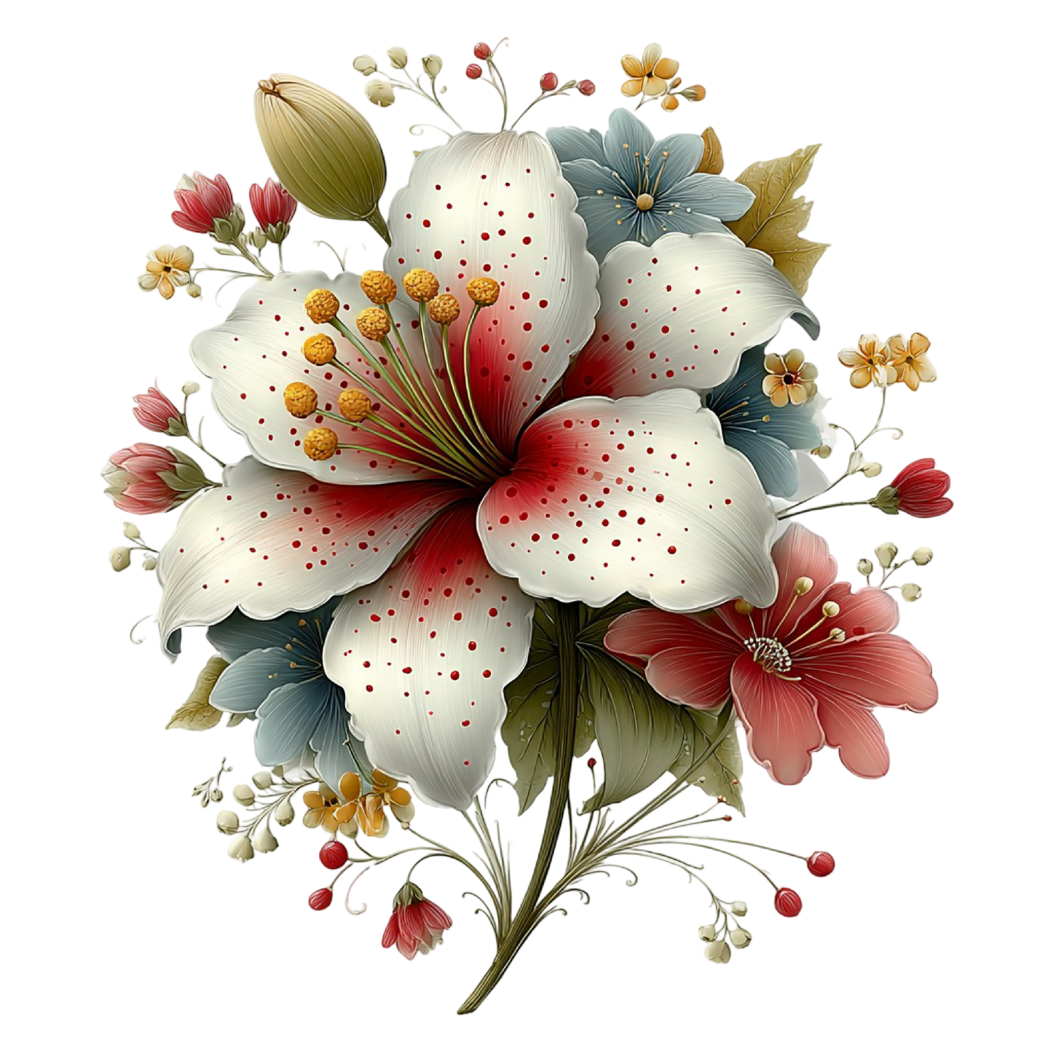 FLORAL AND BUTTERFLIES