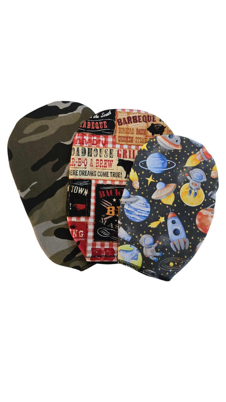CUSTOMIZED Adult and Pediatric OPEN ENDED OSTOMY BAG COVERS with PRINTED FABRICS- INNER POCKET