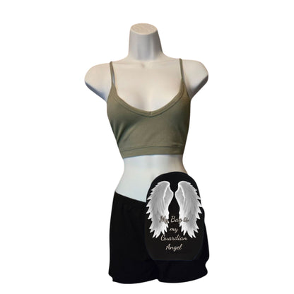 Ostomy Bag Cover-Poly-Rayon Spandex Wicking-Inner Pocket-Colostomy, Ileostomy, Urostomy Stoma Pouch Cover