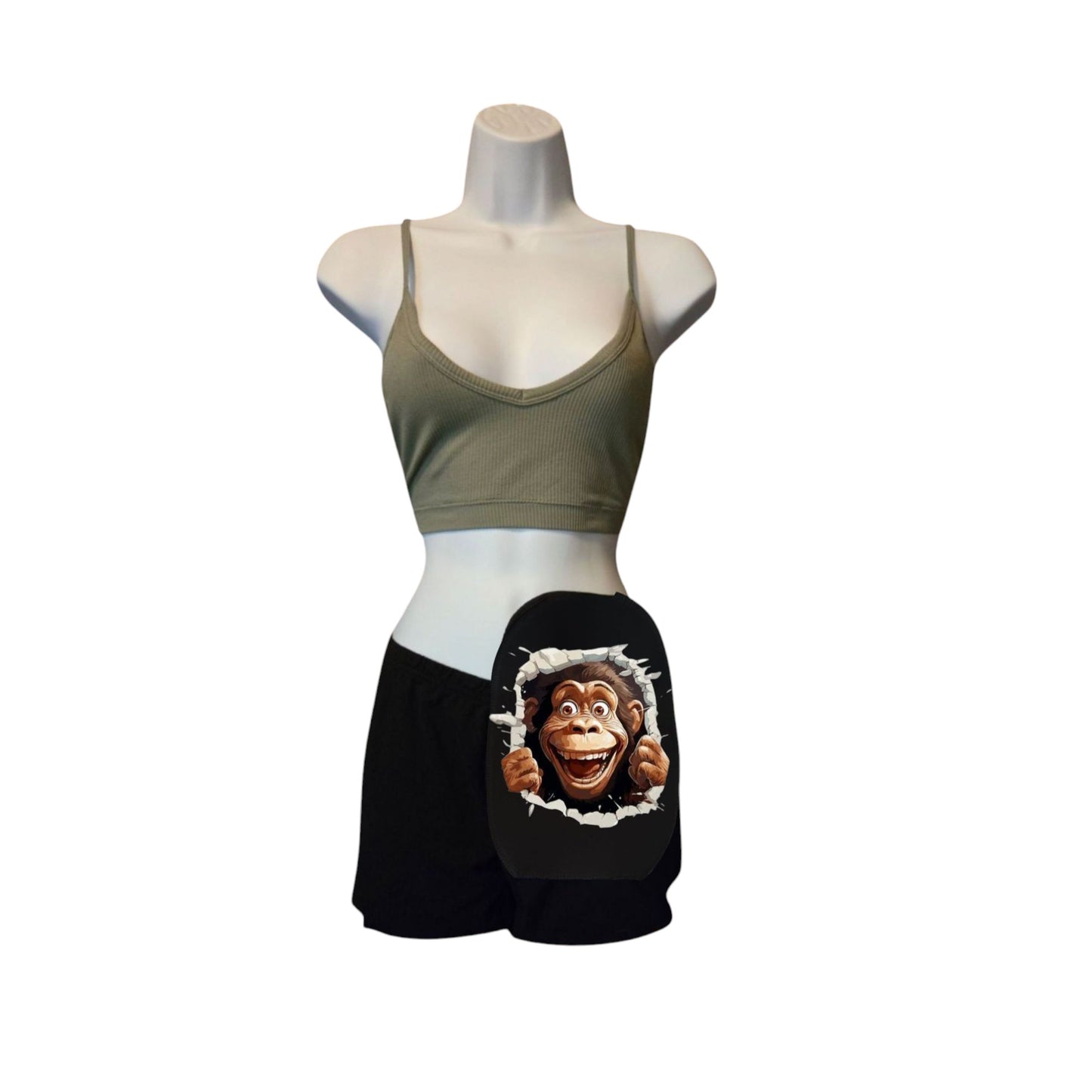 Ostomy Bag Cover-Poly-Rayon Spandex Wicking-Inner Pocket-Colostomy, Ileostomy, Urostomy Stoma Pouch Cover