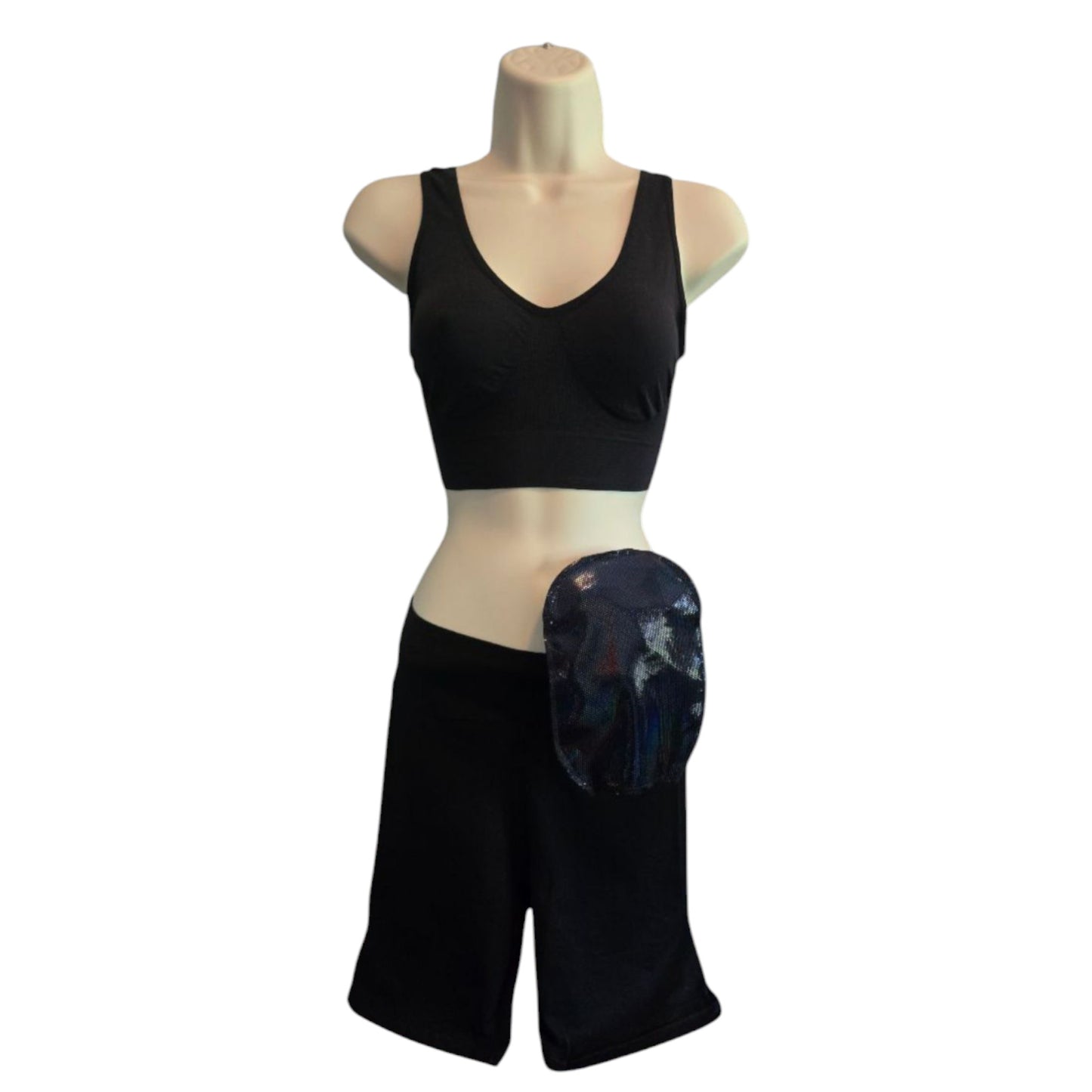 Ostomy Bag Cover-Polyester Spandex Wicking-Inner Pocket-Colostomy, Ileostomy, Urostomy Stoma Pouch
