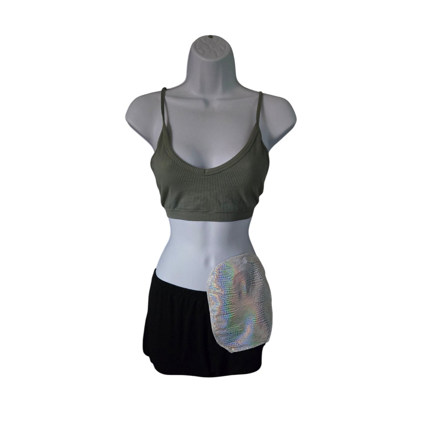 Ostomy Bag Cover-Polyester Spandex Wicking-Inner Pocket-Colostomy, Ileostomy, Urostomy Stoma Pouch