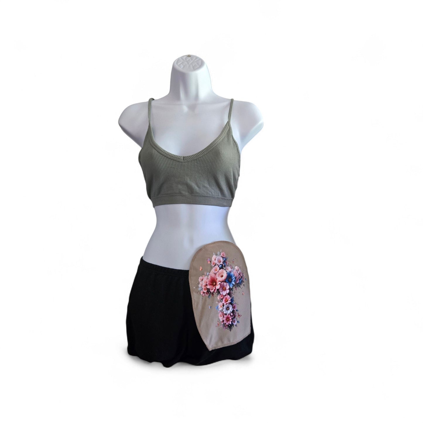 Ostomy Bag Cover-Polyester Spandex Wicking-Inner Pocket-Colostomy, Ileostomy, Urostomy Stoma Pouch Cover