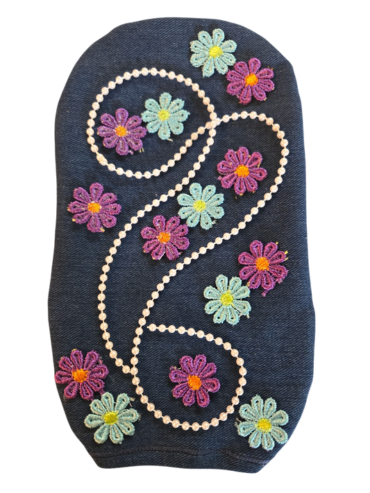 CUSTOMIZED STRETCH DENIM ADULT AND PEDIATRIC OSTOMY BAG COVER
