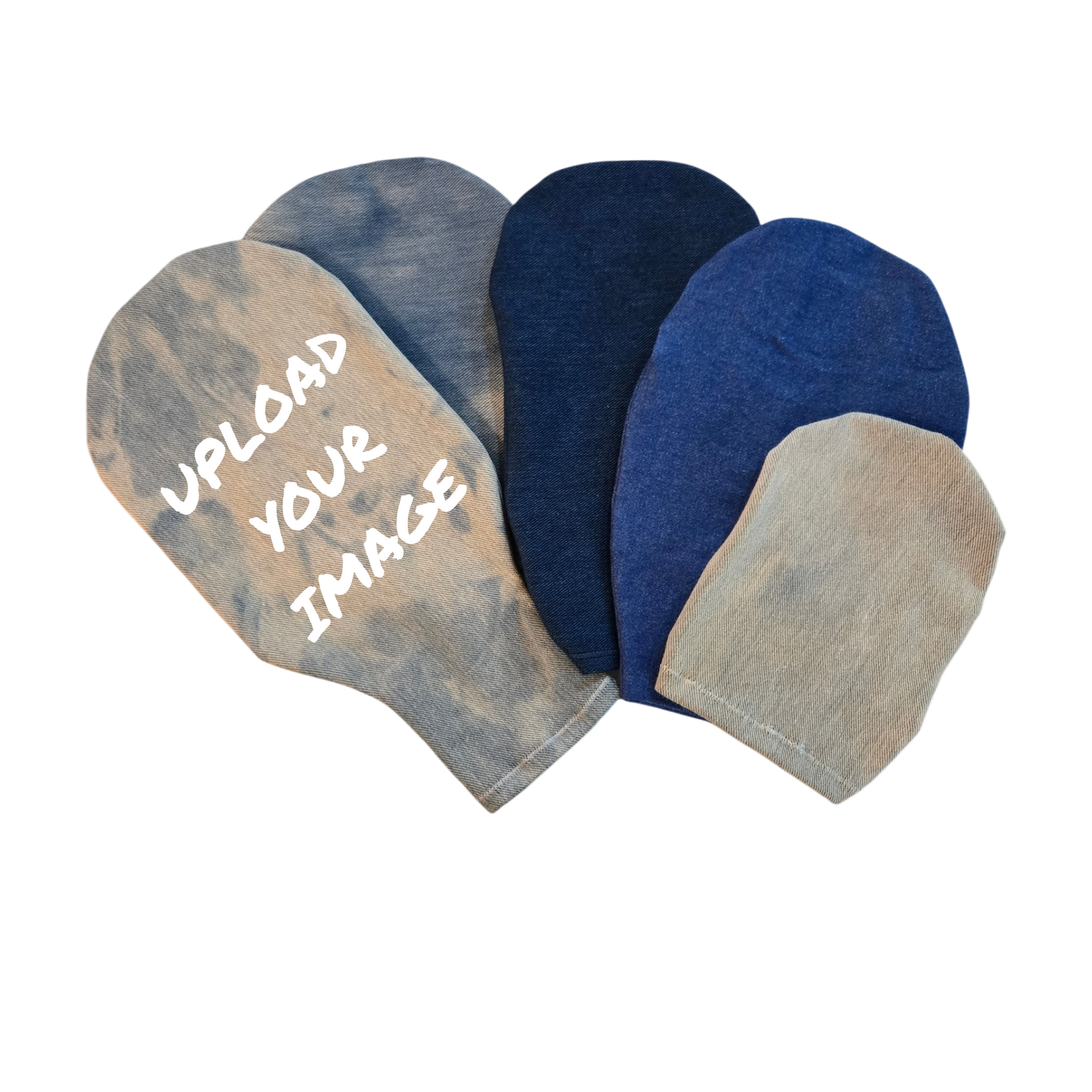 CUSTOMIZED STRETCH DENIM ADULT AND PEDIATRIC OSTOMY BAG COVER PLAIN OR FOR YOUR UPLOADED IMAGE